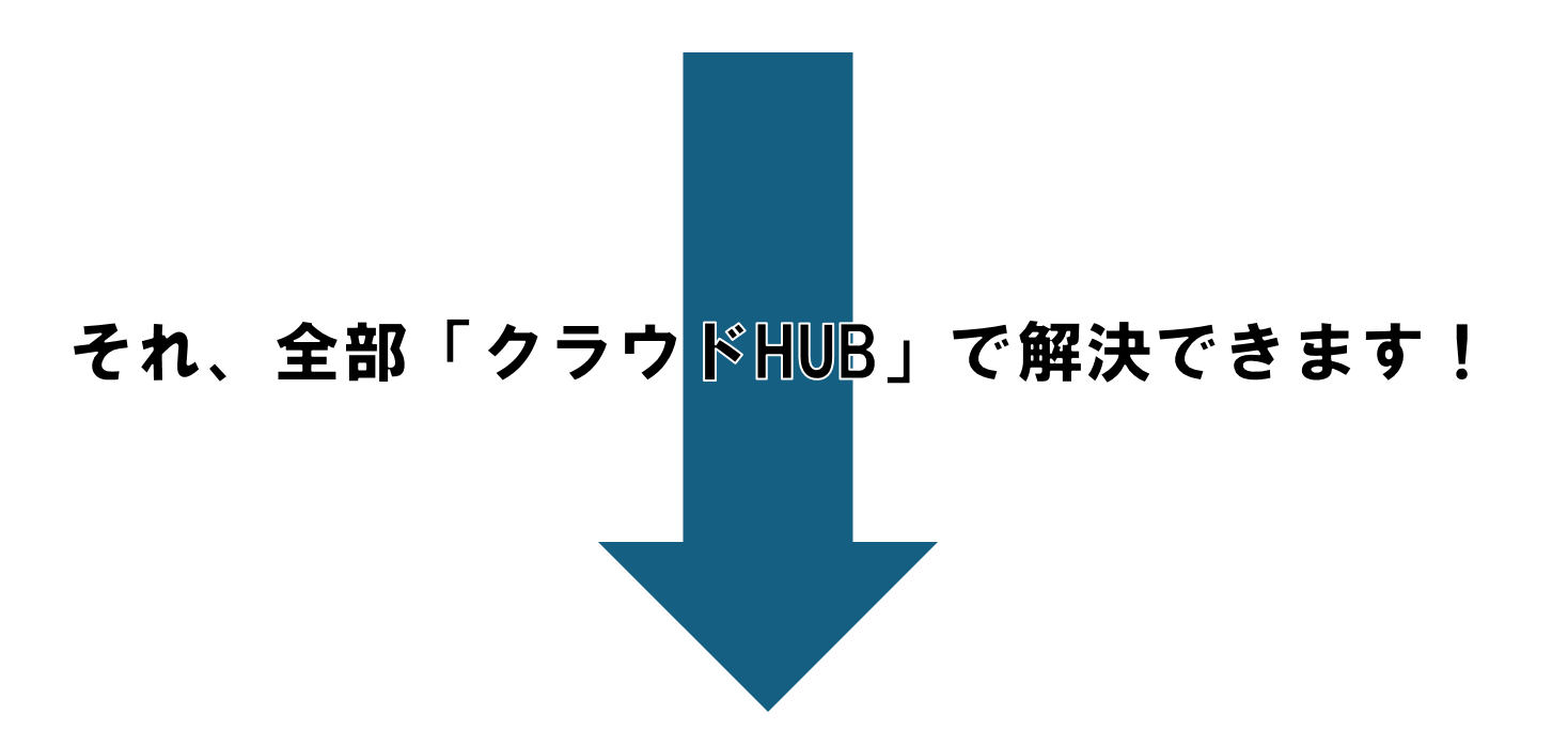 それ、全部「クラウドHUB」で解決できます！